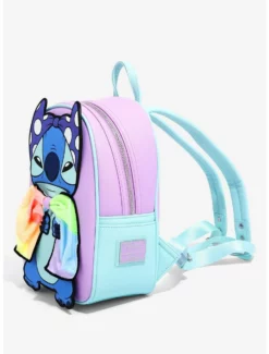 Backpacks Loungefly Disney Lilo & Stitch Super Stitch With Rainbow Cape Mini Backpack - BoxLunch Exclusive -BoxLunch Shop 15055450 av2