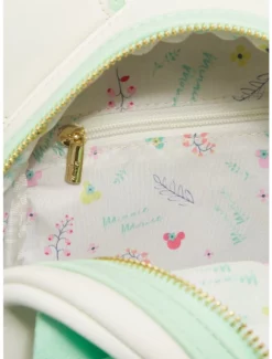 Backpacks Loungefly Disney Minnie Mouse Pressed Flower Bow Mini Backpack - BoxLunch Exclusive -BoxLunch Shop 15471851 av3