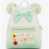 Backpacks Loungefly Disney Minnie Mouse Pressed Flower Bow Mini Backpack - BoxLunch Exclusive