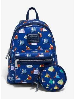 Backpacks Loungefly Disney Princess Dogs Allover Print Mini Backpack & Coin Purse Set - BoxLunch Exclusive -BoxLunch Shop 15939138 av1