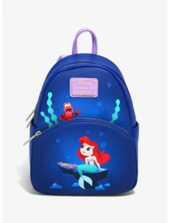 Backpacks Loungefly The Little Mermaid Ariel & Sebastian Under The Sea Mini Backpack - BoxLunch Exclusive