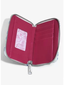 Matching Sets Loungefly Disney Alice In Wonderland Alice & Dinah Floral Sequin Wallet - BoxLunch Exclusive -BoxLunch Shop 16051464 av2