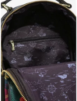 Backpacks Loungefly Disney Peter Pan & Lost Boys Chibi Jungle Mini Backpack - BoxLunch Exclusive -BoxLunch Shop 16190229 av4