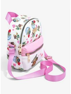 Backpacks Star Wars The Mandalorian Grogu Hearts Crossbody Bag - BoxLunch Exclusive -BoxLunch Shop 16334610 av1