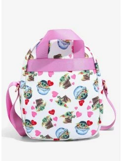 Backpacks Star Wars The Mandalorian Grogu Hearts Crossbody Bag - BoxLunch Exclusive -BoxLunch Shop 16334610 av2