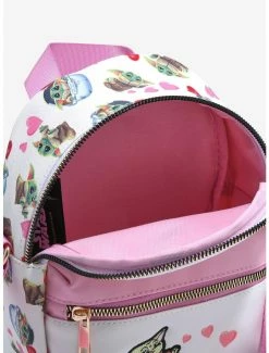 Backpacks Star Wars The Mandalorian Grogu Hearts Crossbody Bag - BoxLunch Exclusive -BoxLunch Shop 16334610 av4