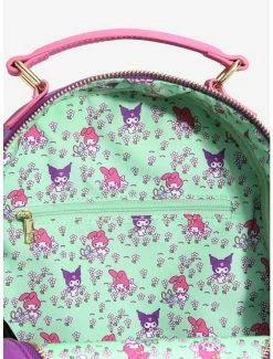 Backpacks Loungefly Sanrio Kuromi & My Melody Scenic Mini Backpack - BoxLunch Exclusive -BoxLunch Shop 16903371 av4