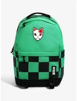 Backpacks Demon Slayer Tanjiro Kamado Training Mask Built-Up Backpack - BoxLunch Exclusive