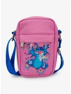 Crossbody Bags Disney Lilo & Stitch Sliding In Space Crossbody