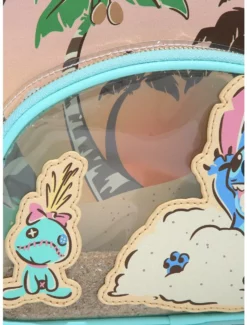 Backpacks Our Universe Lilo & Stitch Scrump & Stitch Beach Sand Mini Backpack - BoxLunch Exclusive -BoxLunch Shop 17409233 av3