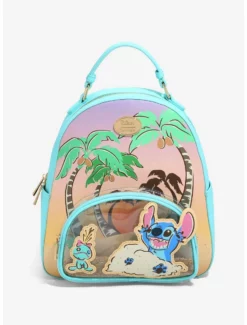 Backpacks Our Universe Lilo & Stitch Scrump & Stitch Beach Sand Mini Backpack - BoxLunch Exclusive