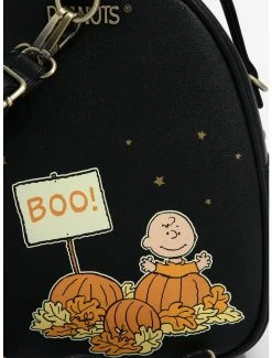 Backpacks Peanuts Snoopy & Woodstock The Great Pumpkin Convertible Light-Up Mini Backpack - BoxLunch Exclusive -BoxLunch Shop 17669782 av4