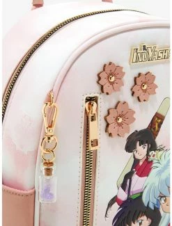 Backpacks InuYasha Cast With Sakura Flowers Mini Backpack - BoxLunch Exclusive -BoxLunch Shop 17721433 av3