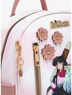Backpacks InuYasha Cast With Sakura Flowers Mini Backpack - BoxLunch Exclusive -BoxLunch Shop 17721433 av4