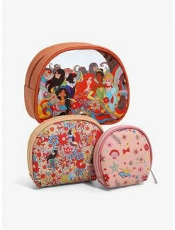 Cosmetic Bags Disney Princess Groovy Group Portrait Cosmetic Bag Set - BoxLunch Exclusive -BoxLunch Shop 17721451 av2