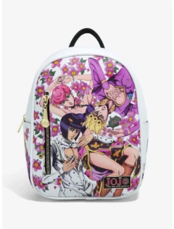 Backpacks JoJo's Bizarre Adventure Giorno Giovanna Group Floral Mini Backpack