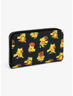 Matching Sets Pokémon Pikachu Halloween Costumes Allover Print Wallet - BoxLunch Exclusive -BoxLunch Shop 17721517 av1