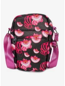 Crossbody Bags Disney Alice In Wonderland Cheshire Cat Vegan Leather Crossbody Bag