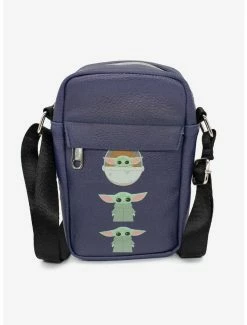 Crossbody Bags Star Wars The Mandalorian Baby Yoda Pod Vegan Leather Crossbody Bag
