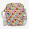 Crossbody Bags SpongeBob SquarePants Floral Vegan Leather Crossbody Bag