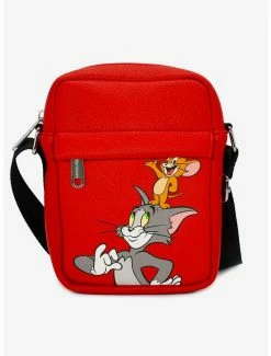 Crossbody Bags Tom And Jerry Vegan Leather Crossbody Bag