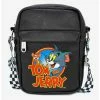 Crossbody Bags Tom And Jerry Logo Vegan Leather Crossbody Bag