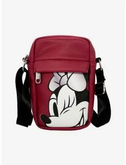 Crossbody Bags Disney Minnie Mouse Winking Crossbody Bag