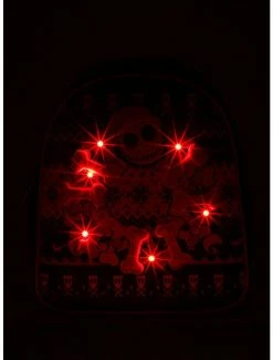 Backpacks Our Universe Disney The Nightmare Before Christmas Jack Skellington Christmas Sweater Mini Backpack - BoxLunch Exclusive -BoxLunch Shop 18810636 av1