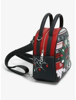 Crossbody Bags Marvel Spider-Man Christmas Sweater Mini Backpack - BoxLunch Exclusive -BoxLunch Shop 18810638 av2