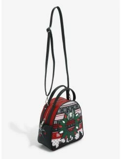 Crossbody Bags Marvel Spider-Man Christmas Sweater Mini Backpack - BoxLunch Exclusive -BoxLunch Shop 18810638 av4