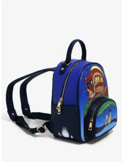 Backpacks Our Universe Studio Ghibli My Neighbor Totoro Night Catbus Light Up Mini Backpack - BoxLunch Exclusive -BoxLunch Shop 18827197 av2