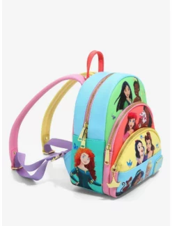 Backpacks Loungefly Disney Princess Panel Portraits Mini Backpack -BoxLunch Shop 19840457 av1