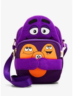 Matching Sets Loungefly Crossbuddies McDonald’s Grimace Crossbody Bag