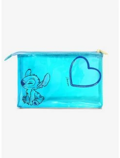 Cosmetic Bags Disney Lilo & Stitch Heart Frame Pencil Case