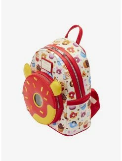 Backpacks Loungefly Disney Winnie The Pooh Donuts Allover Print Mini Backpack -BoxLunch Shop 19914155 av3