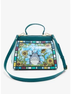 Matching Sets Our Universe Studio Ghibli My Neighbor Totoro Stained Glass Floral Handbag - BoxLunch Exclusive
